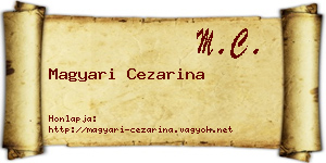 Magyari Cezarina névjegykártya